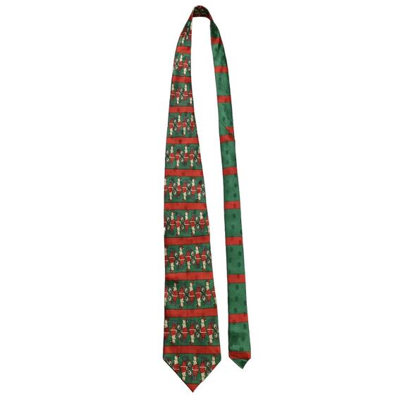 Softwear Dilbert Dogbert Christmas Holiday Cartoon Novelty Necktie 100% Silk - Picture 2 of 8